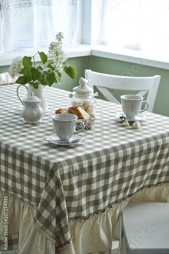 Breakfast table summer tablecloth  © Алена Соболева