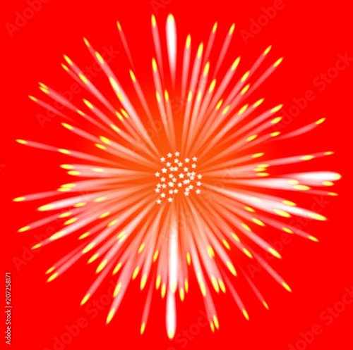 Abstract Flower Style Red Background