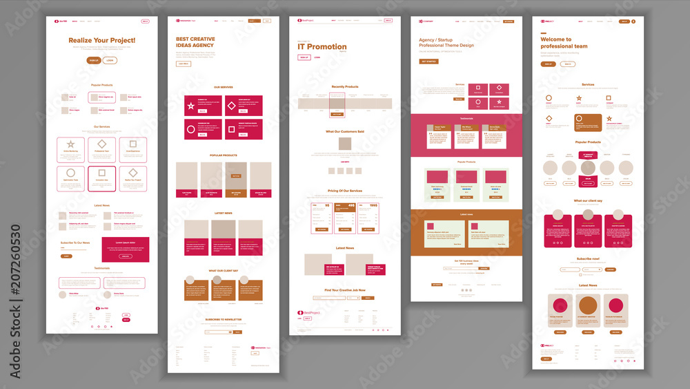 Website Template Vector. Page Business Landing. Shopping Online Web Page. People Environment. Creativity Construction. Responsive Design Interface. Brainstorming Communication. Illustration