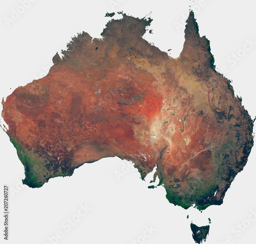 Fotografie, Obraz Large (143 MP) satellite image of Australia