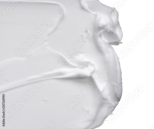 White ?reamy texture isolated on white