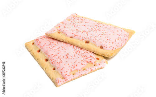 biscuits with jam with icing isolated