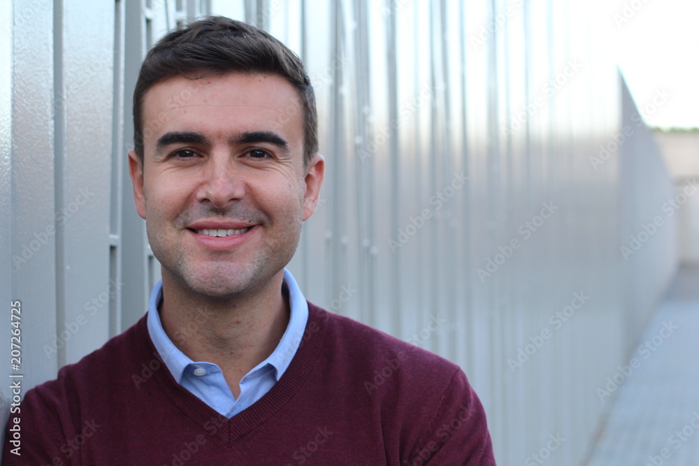 Foto De 35 Years Old Man Portrait Do Stock Adobe Stock