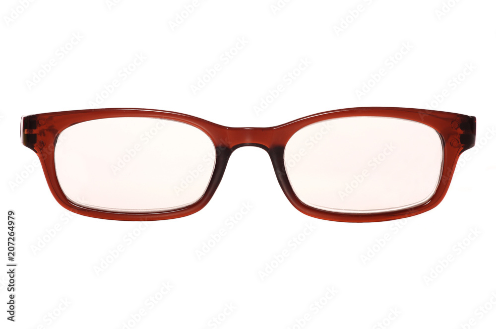 Fototapeta premium reading glasses on a white background