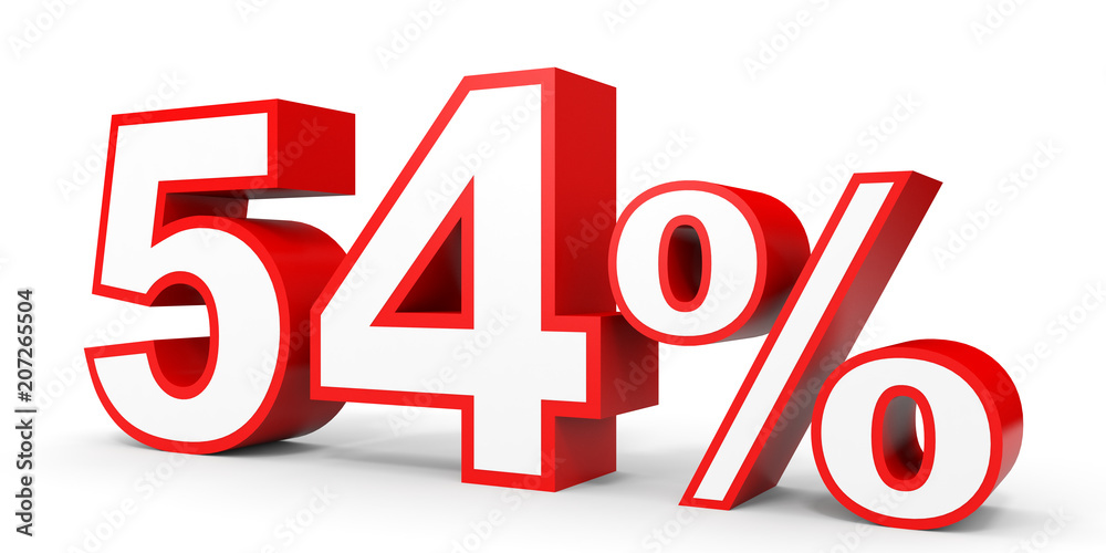 Fifty four percent off. Discount 54 %. Fifty four percent off. Discount 54 %.
