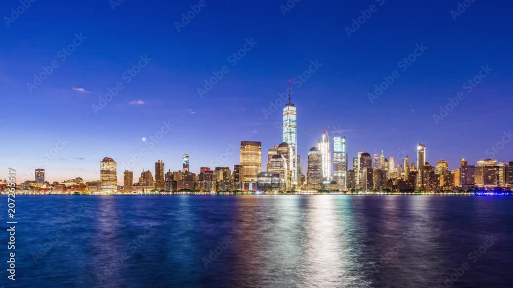 New York, New York, USA lower Manhattan Financial District skyline at Dawn New York, New York, USA lower Manhattan Financial District skyline at Dawn