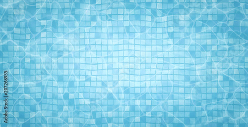 Tela Swimming pool bottom caustics ripple and flow with waves background