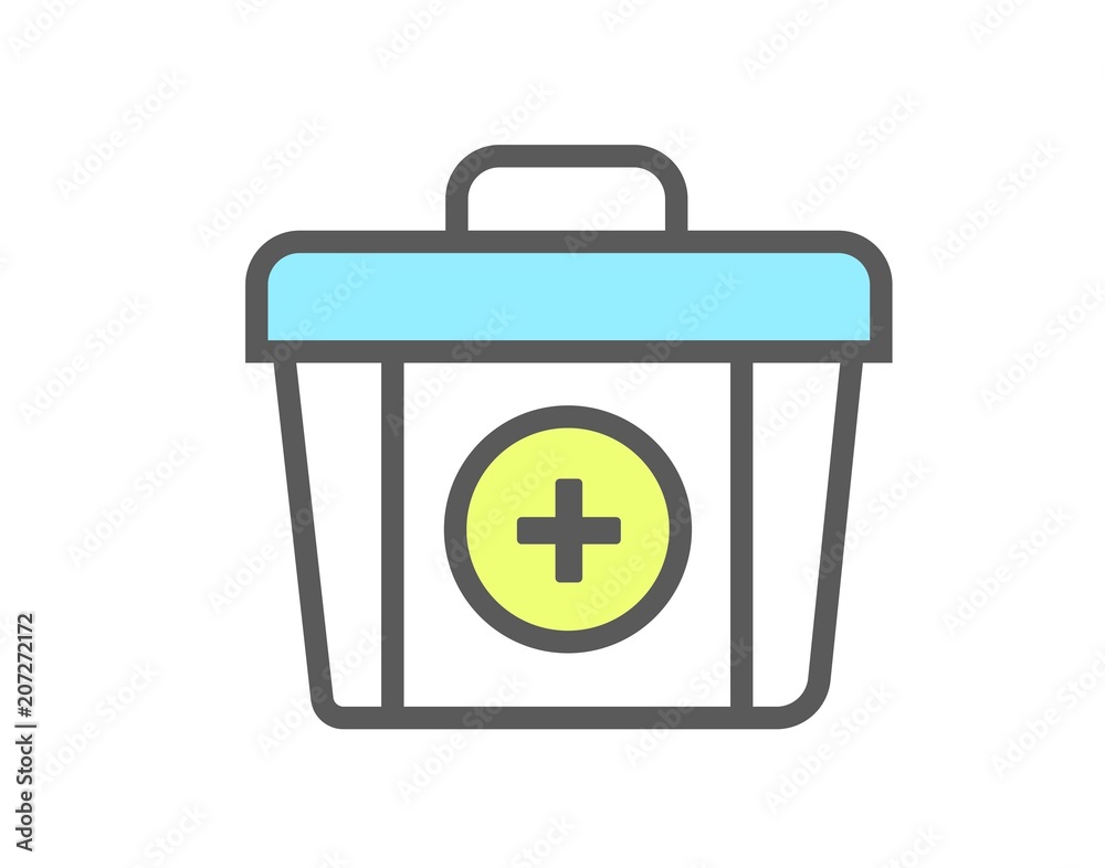 First aid kit icon for healthcare or emergency illustrations First aid kit icon for healthcare or emergency illustrations