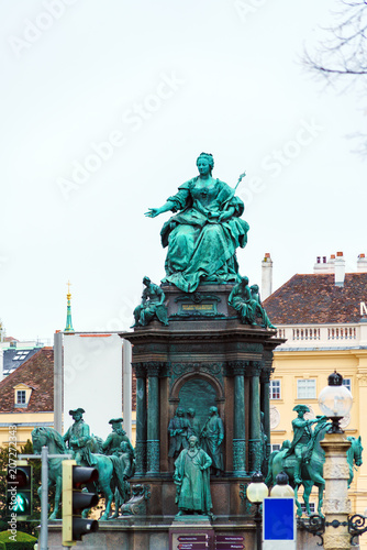 Empress Maria Theresia monument (1888) at Maria-Theresien-Platz, Vienna, Austria