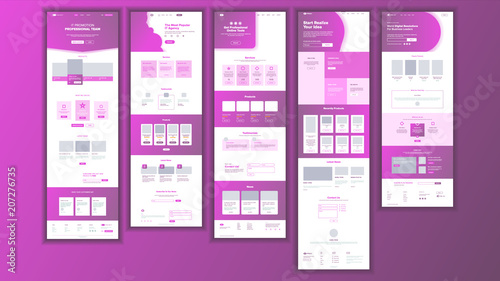 Website Page Vector. Business Website. Web Page. Landing Design Template. Achieve The Goal. Group Meeting. Product Testimonial. Donation. Illustration