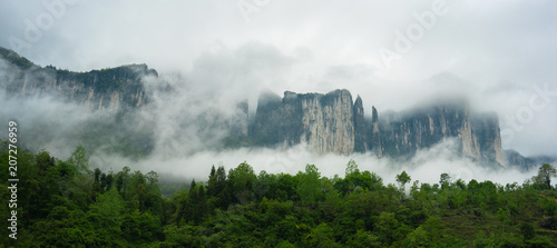 Quadro em tela Mufu Grand canyon in Enshi Hubei China