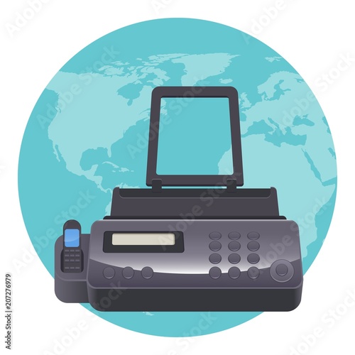 Fax machine telecopying or telefax telefacsimile, telephonic transmission
