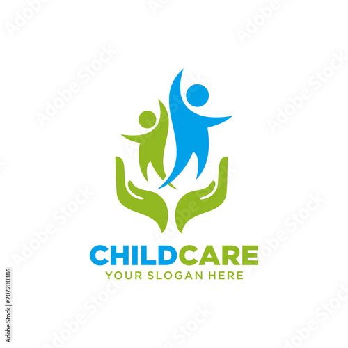 Child Care Logo Vector