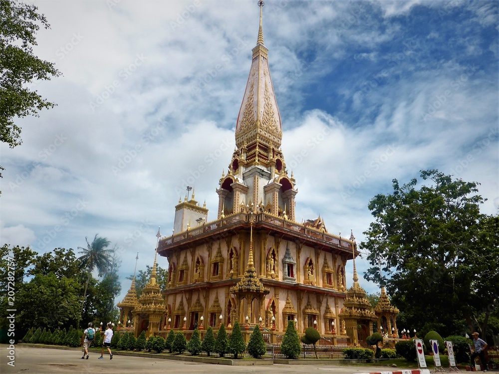 Naklejka premium Wat Chalong Temple Phuket Thailand