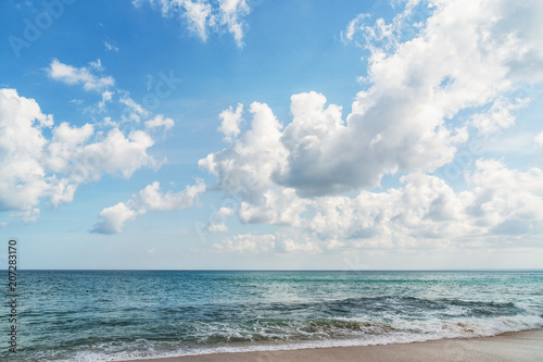 beach with cloudy day © WaitforLight