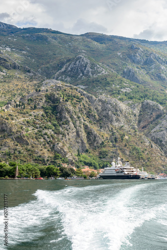 Cruise ship in Kator. Montenegro photo