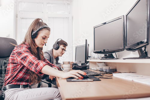 Photo of a successful young dispatchers