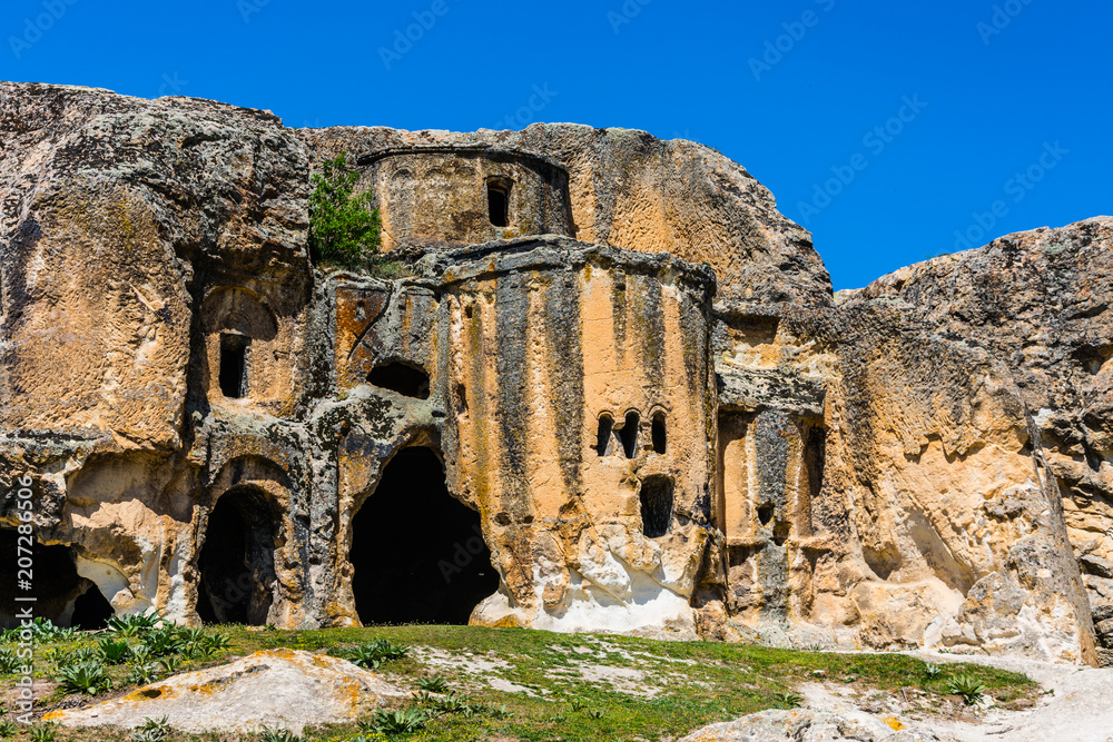 The ancient church from the Phrygian valley