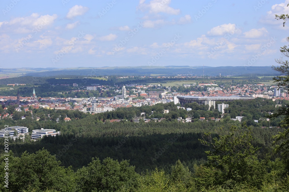 Fototapeta premium Stadtansicht von Kaiserslautern 