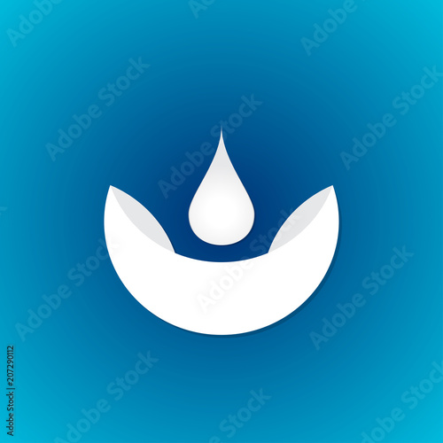 A drop of water, Icon.