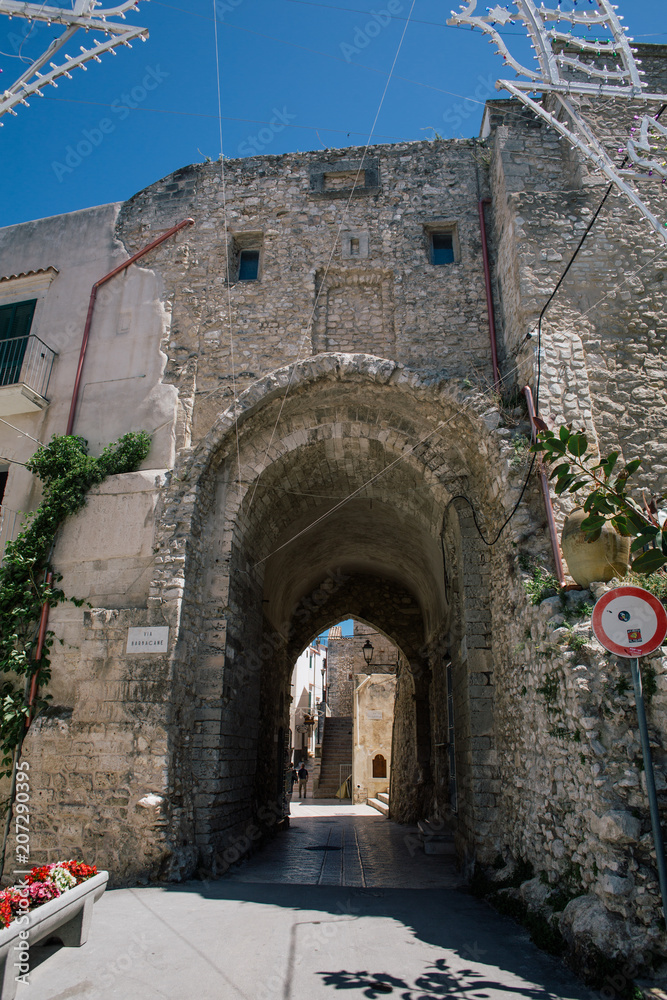 Stone arch Trullo trulli old wtite city in Italy