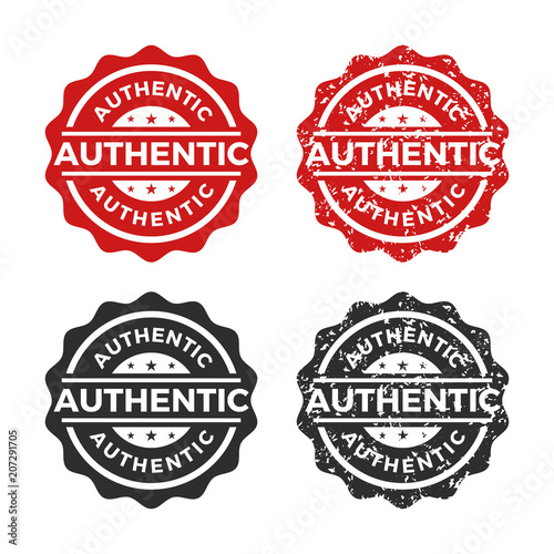 Authentic Stamp Vector