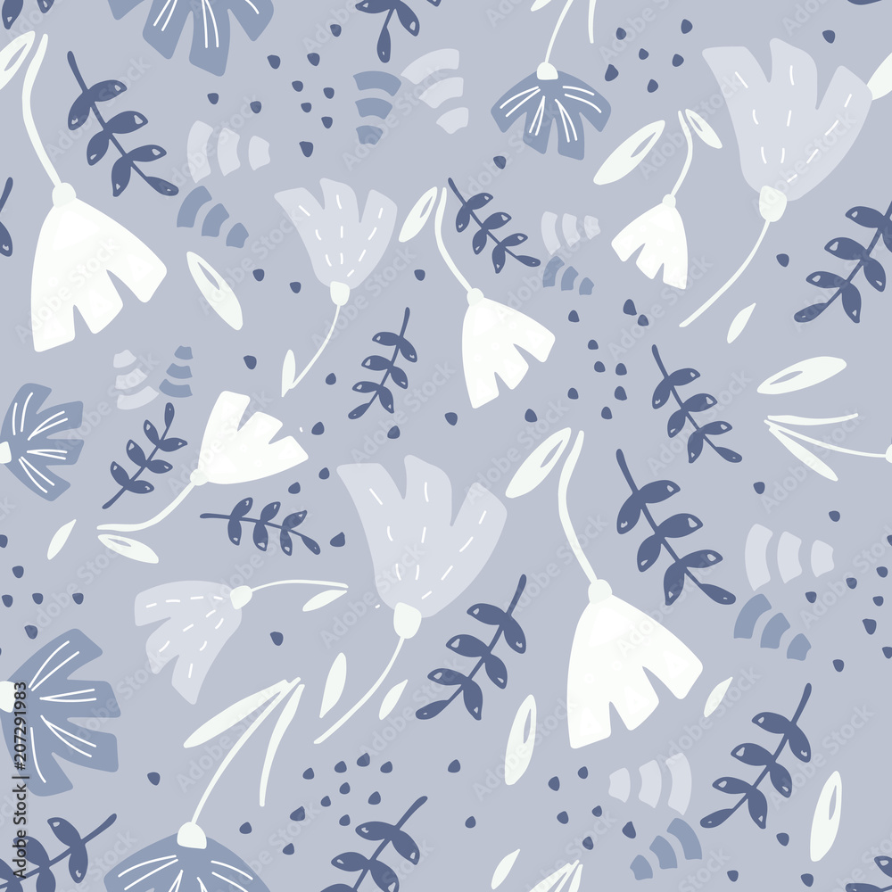 Fototapeta premium Seamless pattern with floral
