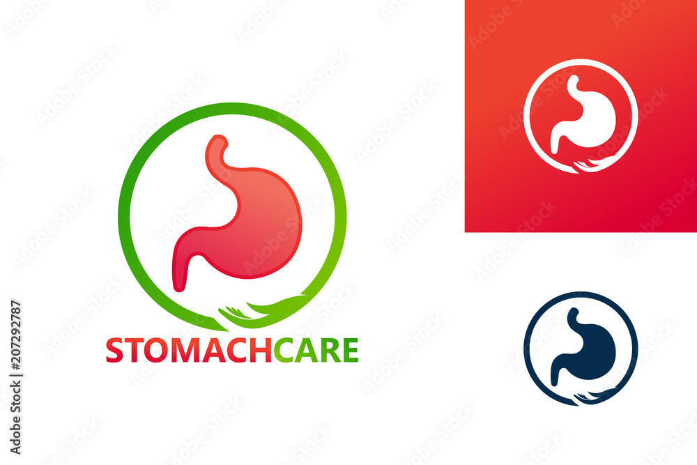 Fototapeta premium Stomach Care Logo Template Design Vector, Emblem, Design Concept, Creative Symbol, Icon