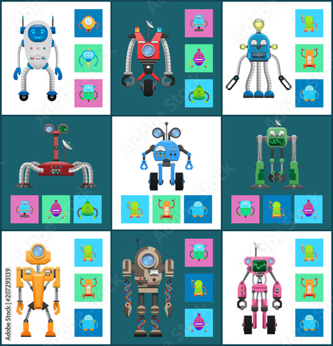 Modern Wireless Robots with Dinstant Control Set