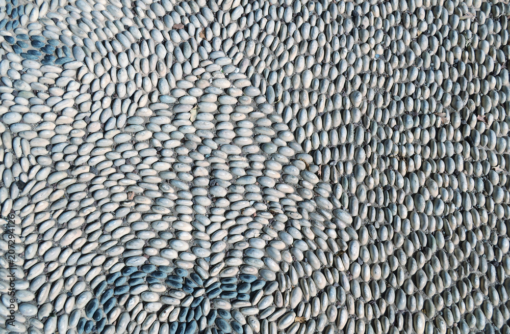 Bridge of round sea stones. Background. Bridge of round sea stones. Background.
