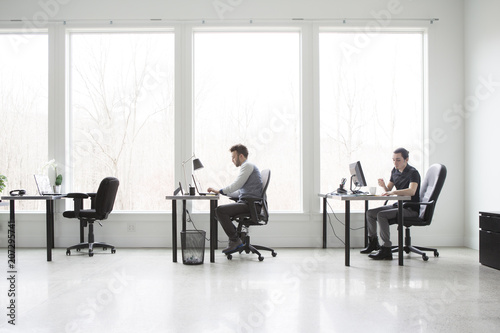 Office Workers in a Modern Office