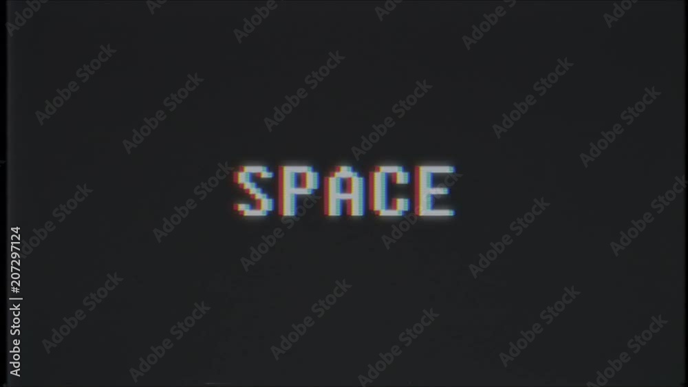 retro videogame SPACE word text computer tv glitch interference noise screen animation seamless loop New quality universal vintage motion dynamic animated background colorful joyful video m retro videogame SPACE word text computer tv glitch interference noise screen animation seamless loop New quality universal vintage motion dynamic animated background colorful joyful video m