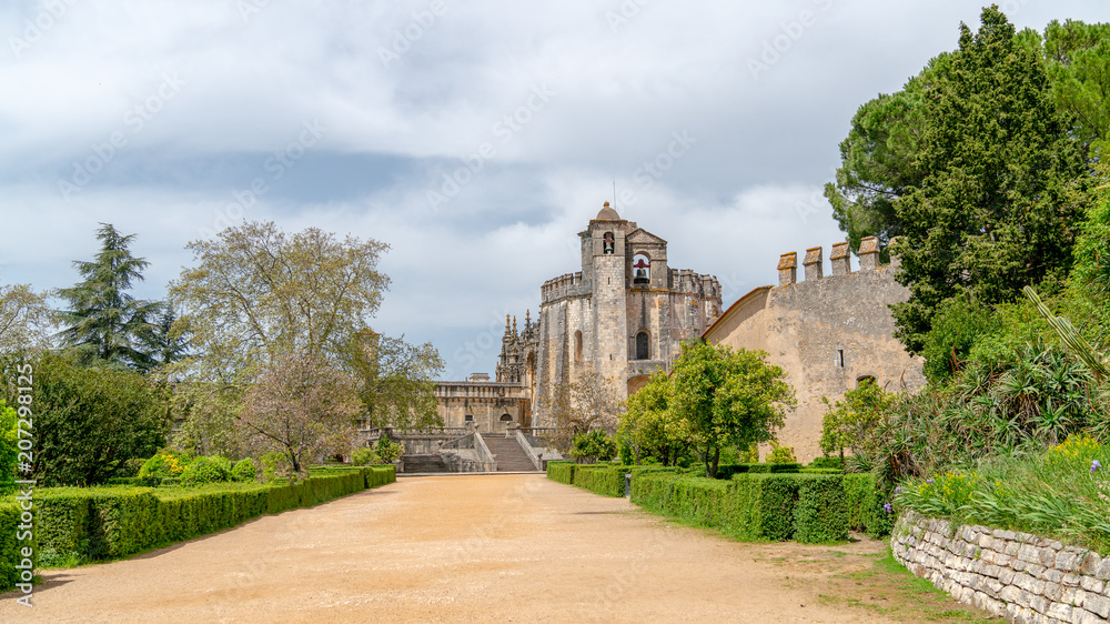 Knights of the Templar or Convents of Christ castle, detail, Tomar, Portugal