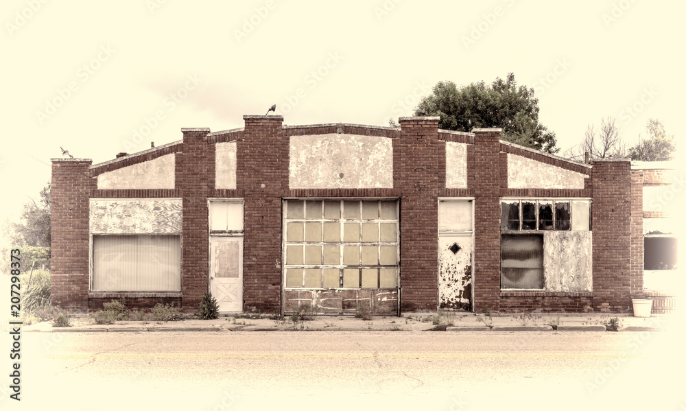 Abandoned garage or workshop Abandoned garage or workshop