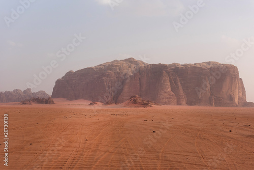 Jebel Khazali mountain. Wadi Rum desert, Jordan
