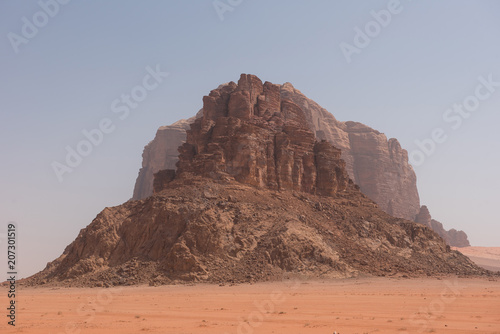 Obraz na płótnie Scenic view of Wadi Rum desert, Jordan