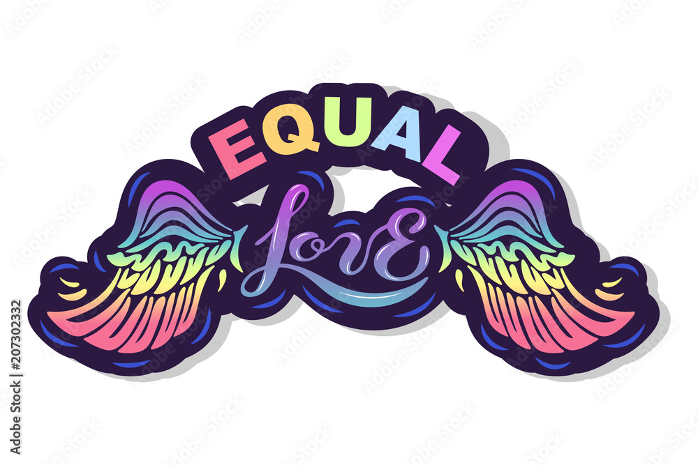 Equal Love text isolated on background. Equal Love text isolated on background.