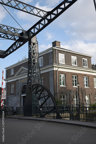 Amsterdam, Netherlands - May 16, 2018: Entrepotdok bridge