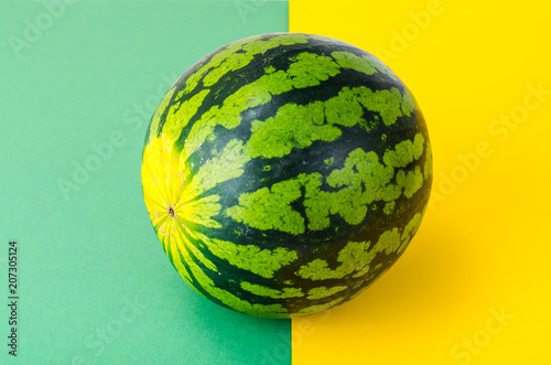 Watermelon mini on bright background