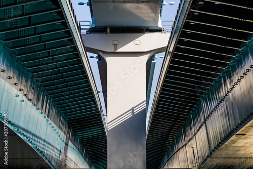 東雲運河の高架下 Under the bridge