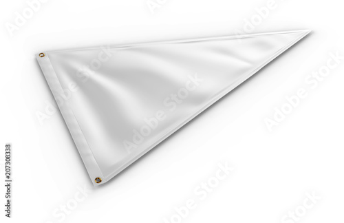 Картината върху платно Blank Boat Flag and Yacht Flag for Design Presentation