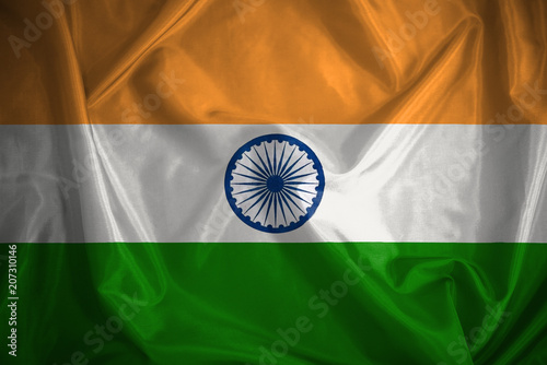 Indian flag on the cloth