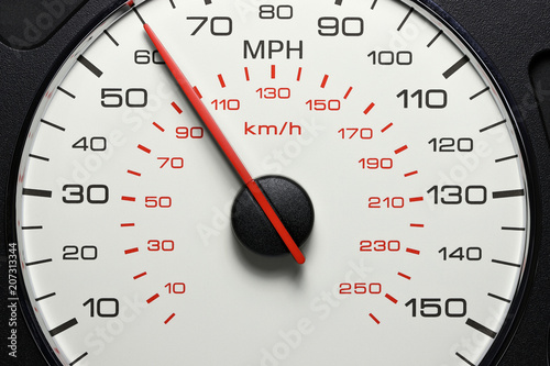 Canvas Print speedometer at 60 MPH