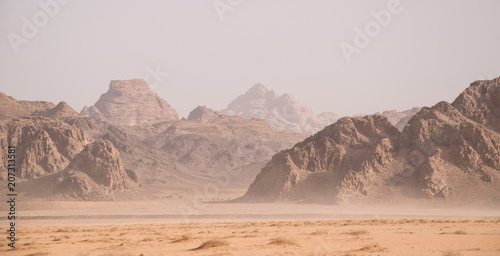 Landscape at Wadi Rum (Jordan)