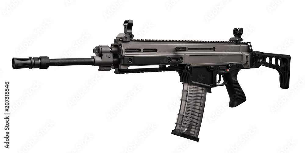 Gun rifle isolated on white Gun rifle isolated on white