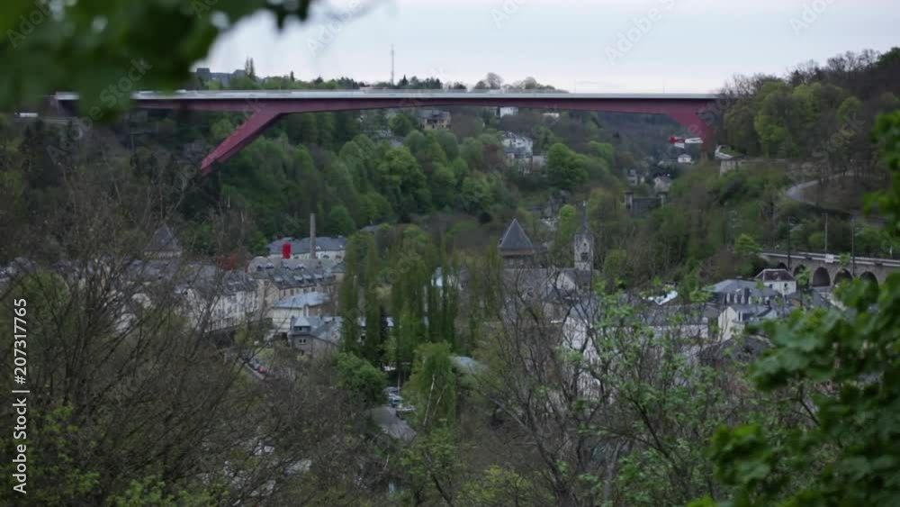 Grand Duchess Charlotte Bridge in Luxembourg city, Europe Grand Duchess Charlotte Bridge in Luxembourg city, Europe