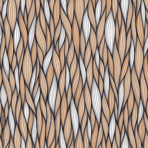 Abstract wavy lines seamless patterns set. Floral organic like vector illustration. Bright colorful seamlessly tiling background collection.