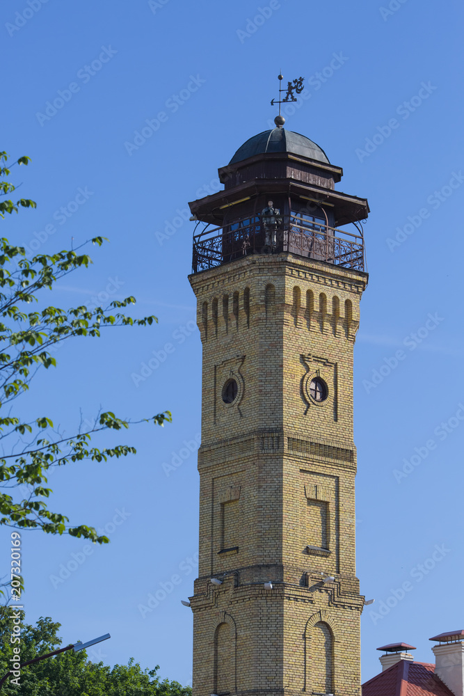 Fototapeta premium The specialized building for survey of the fires in the city