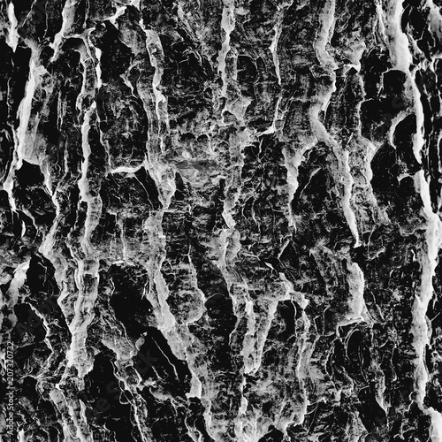 Obraz na płótnie Flowing magma in black and white w salonie