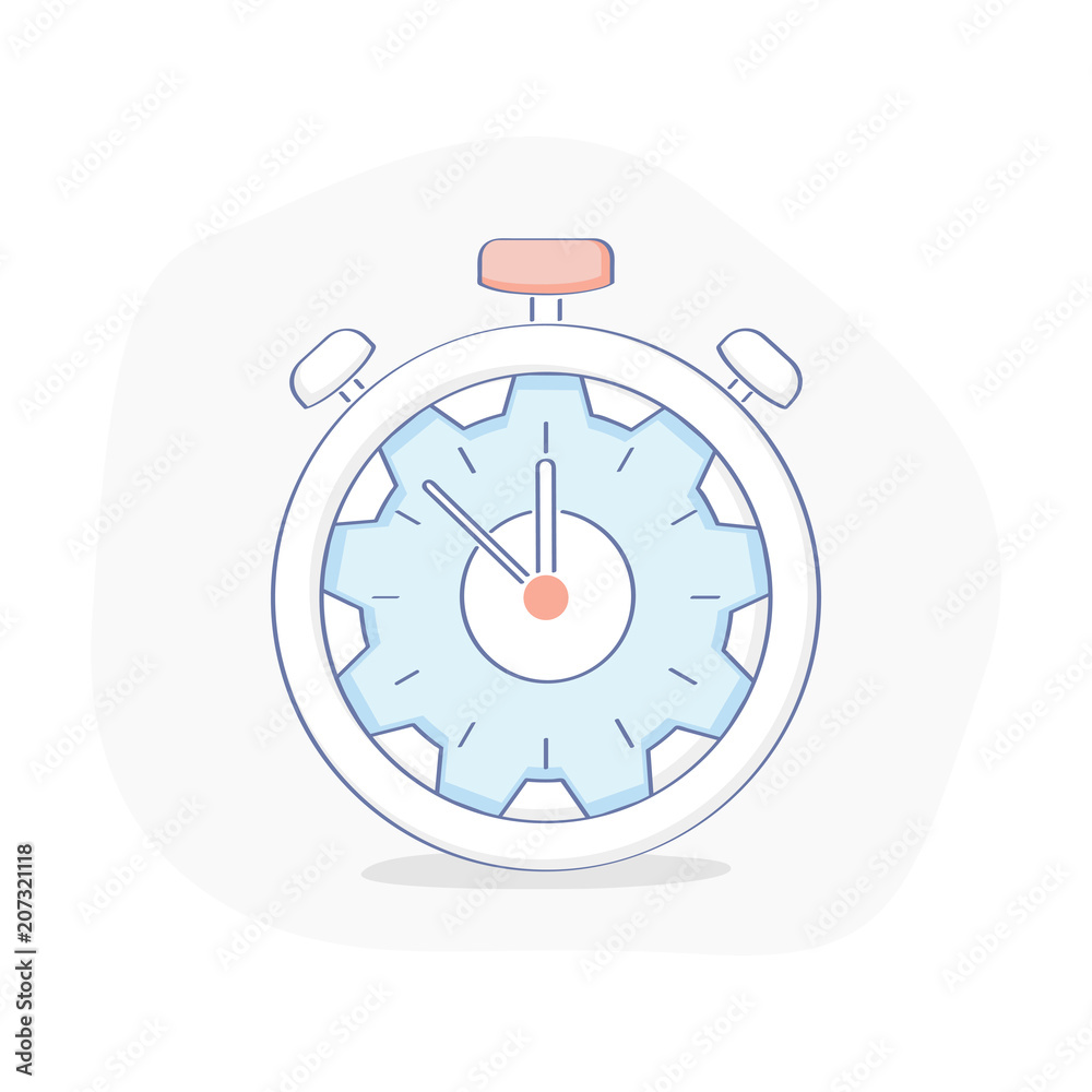 Stopwatch, mechanical timer. Countdown, sport watch, clock, chronometer or countdown symbol concept Stopwatch, mechanical timer. Countdown, sport watch, clock, chronometer or countdown symbol concept